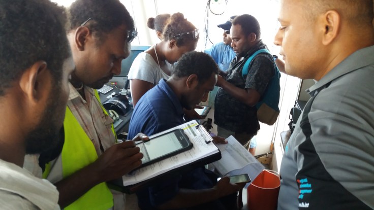 Mobile app training in Noro, Solomon Is